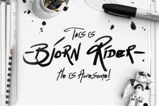 Bjorn Rider Font Review: Handcrafted Script for Branding