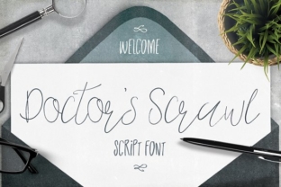 Doctor s Scrawl Font: Handcrafted Charm for Makers