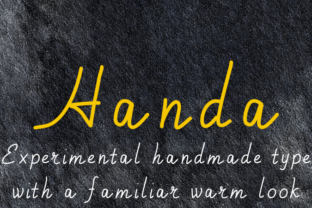Handa: A Warm, Handmade Font for Engaging Visuals