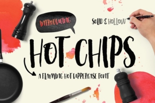 Hot Chips Font: Handcrafted Charm for Makers