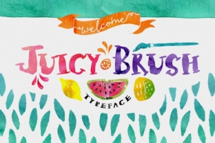 Juicy Brush Font: Handcrafted Charm for Makers