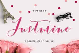 Justmine Font: A Modern Script for Handmade Products
