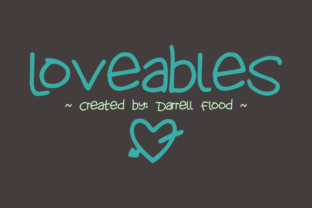 Loveables Font: Hand Drawn Charm for Craft Projects