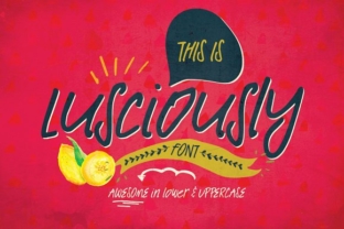 Lusciously Font: Handcrafted Script for Makers