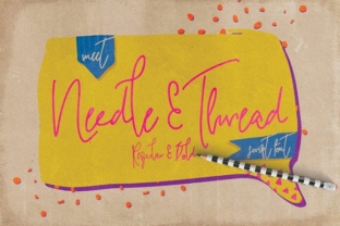 Needle Thread Font: A Web Designer’s Layout Review