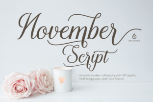 November: A Charming Script Font for Crafters and Creators