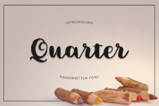 Quarter Font: A Handwritten Typeface for Editorial Design