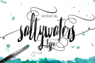 Saltywaters Font: Handcrafted Script for Makers
