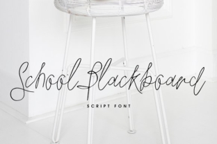 School Blackboard Font for Handmade Labels