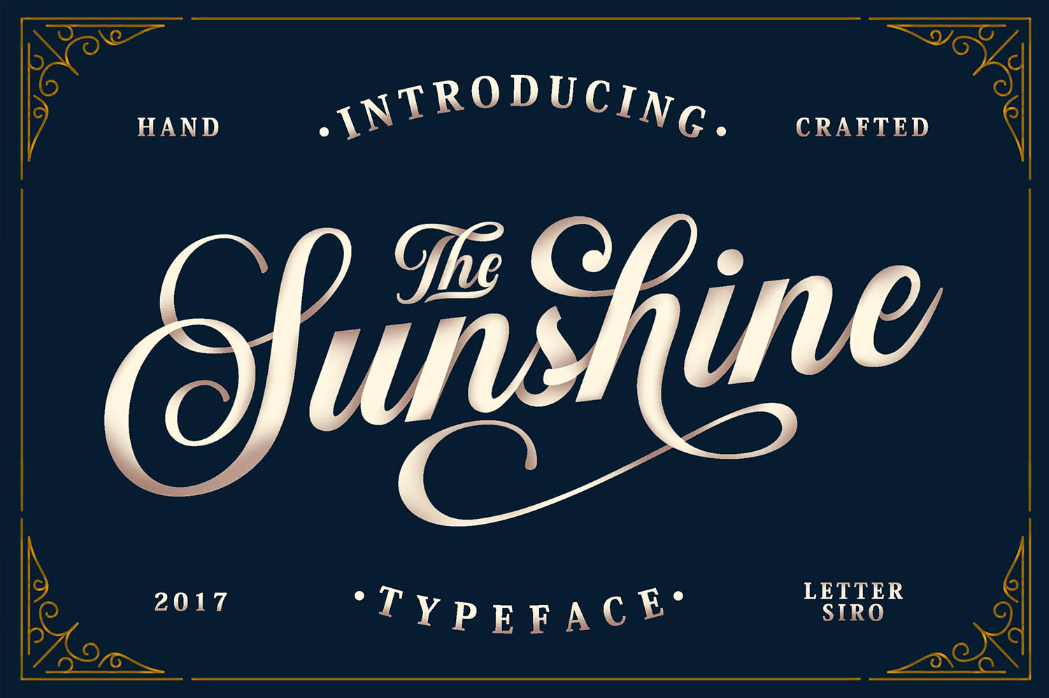 Sunshine Vintage Ornaments: A Script Font for Web Design