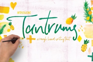 Tantrums Font Review: Handcrafted Script for Brand Identity