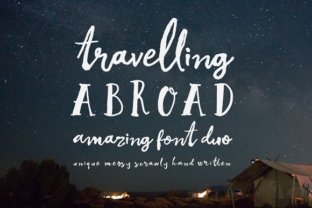 Travelling Abroad Font Review: A Handcrafted Script for Branding