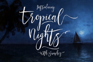 Tropical Nights Font: Handcrafted Script for Makers
