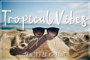 Tropical Vibes Font: Hand-Painted Script for Editorial Design