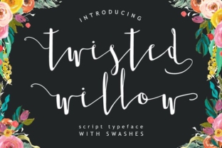 Twisted Willow Font: Handcrafted Style for Small Business Branding