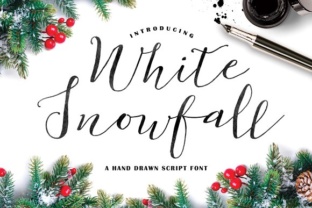 White Snowfall Font: A Web Designer’s Layout Review